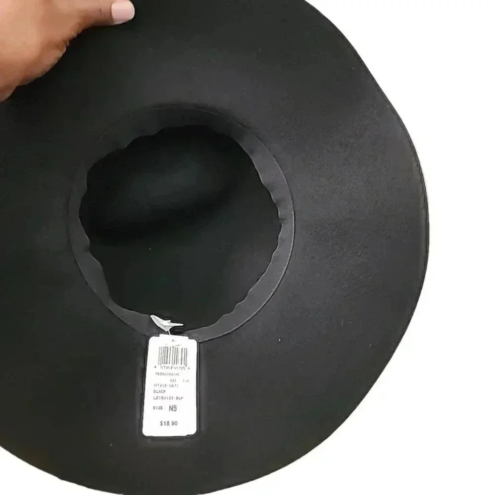 Ladies Black Fedora Hat. Brand new with tags - Picture 3 of 3